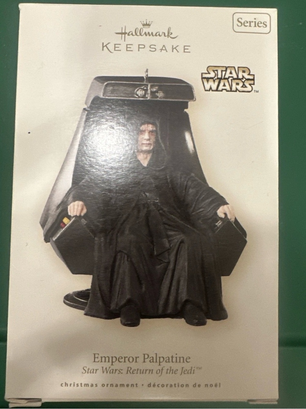 Hallmark Star Wars Emperor Palpatine Ornament - Black and Gray